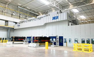 繼美國福特九條沖壓線之后,濟二再為法國提供5400噸單臂高速沖壓生產線